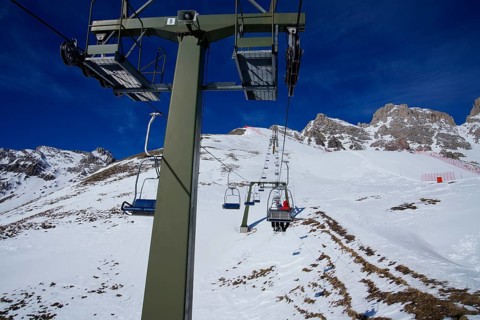 Chairlift ski