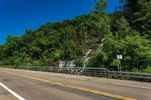 View on Hector Falls on Seneca Lake