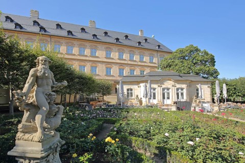 Sculpture in the baroque rose garden