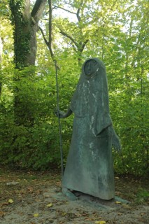 Sculpture hiker Abraham by Heinrich Kirchner 1957