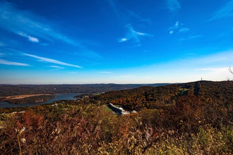 Autumn in Hudson Valey near West Point