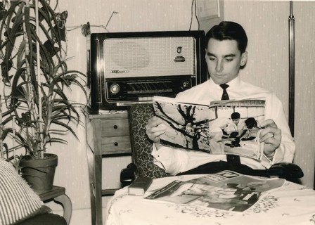 Symbolic image for the 100th anniversary of radio: German living room 1962