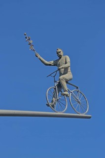 Sculpture Friedrich Hoelderlin by Peter Lenk 2003
