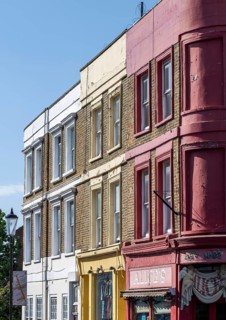 Colourful terraced houses