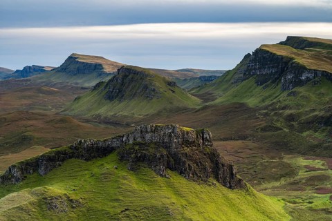 View of rocky landscape Quiraing