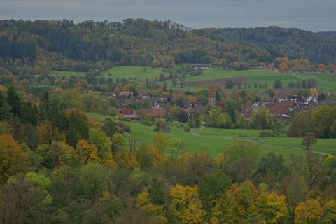 View of the old church in Gaildorf-Münster