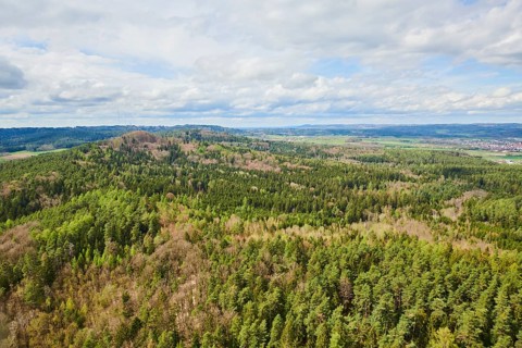 Aerial view of the area around Neumarkt in der Oberpfalz