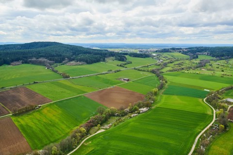 Aerial view of the area around Neumarkt in der Oberpfalz