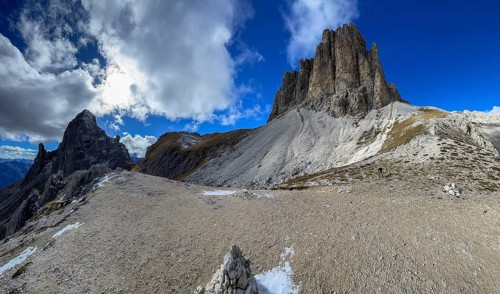 Panorama in the high mountains