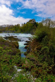 Rhine Falls with the Castle Laufen at Neuhausen