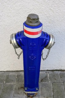 Blue hydrant