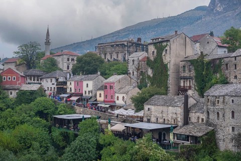 Old town with Karadjoz Beg Mosque