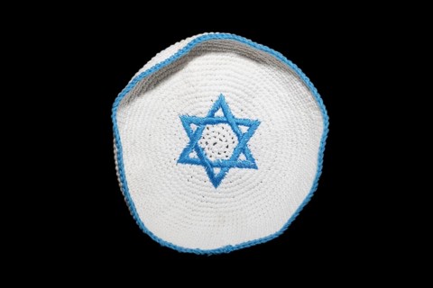 A knitted version of the kippa