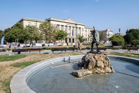 Freedom Square with the Palace of Justice