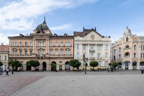 House facades on the main square