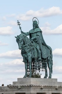 Statue of King Stephen at Matthias Church