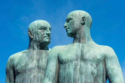 Male sculpture by Gustav Vigeland