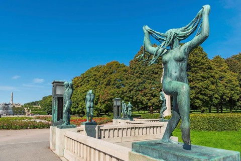 Sculpture of woman by Gustav Vigeland