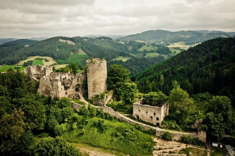 Prandegg Castle Ruin in the Mühlviertel region in Upper Austria