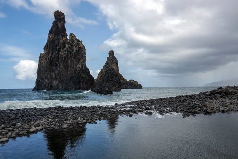 Volcanic rock formations