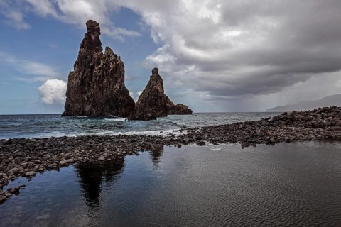 Volcanic rock formations