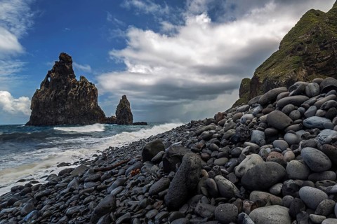 Volcanic rock formations