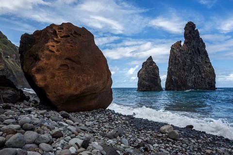 Volcanic rock formations