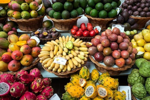Exotic fruit stall