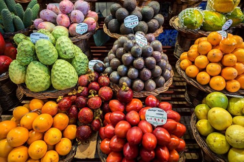 Exotic fruit stall