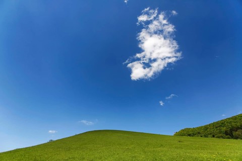 Hill on the Albtrauf with cloud