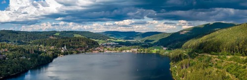 Landscape with Titisee in the Black Forest