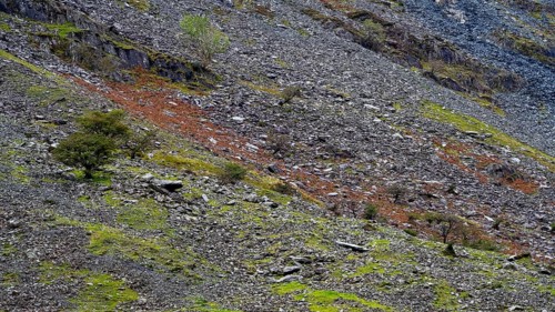 Mountain slopes at Honister Pass