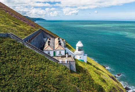 The Lighthouse Keepers Cottage from a drone