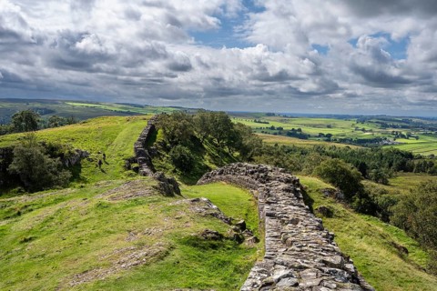 Hadrian's Wall at Walltown Crags