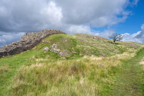 Hadrian's Wall at Walltown Crags