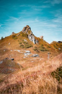 Mountain peak in industrious mountains