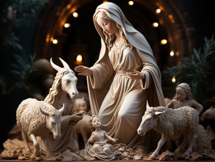 Christmas nativity scene