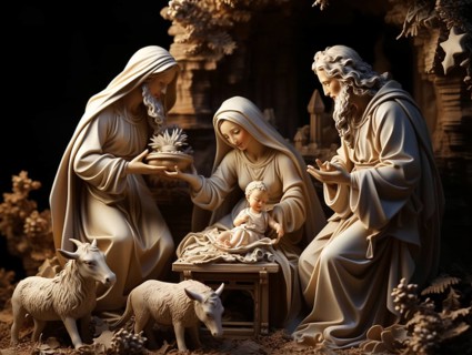 Christmas nativity scene