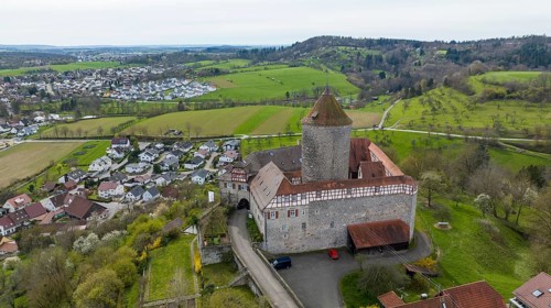 Aerial view of Reichenberg Castle