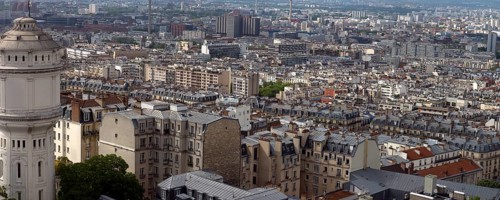View of a district of Paris from the Sacré Coeur