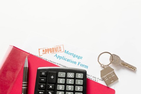 Approved mortgage house key