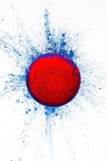 Bowl with red powder table