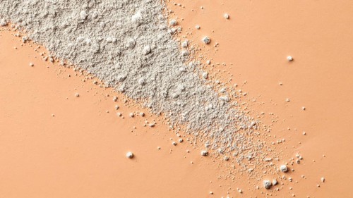 Close up mixture clay powder