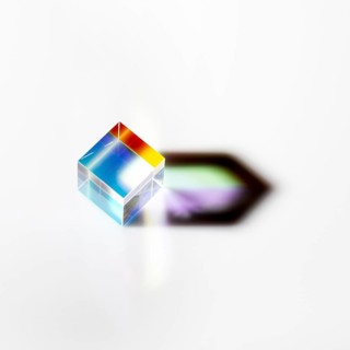 Colorful light rays prism abstract concept