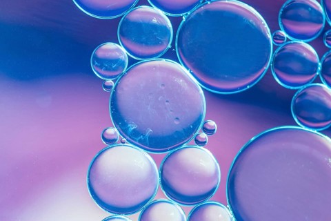 Colorful oil bubbles background