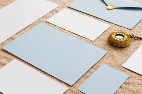 Composition colored papers vintage clocks