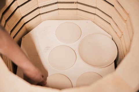 Drying process end molding before unglazed