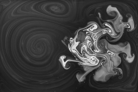 Ebru style natural black white background