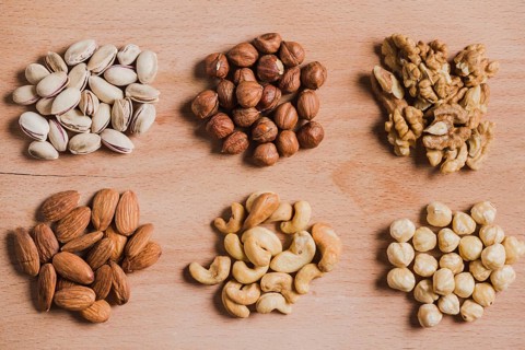 Heaps various nuts