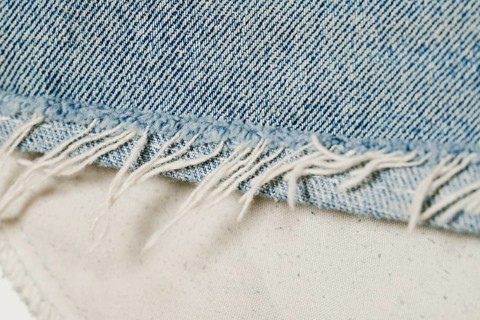 Light blue jeans close up
